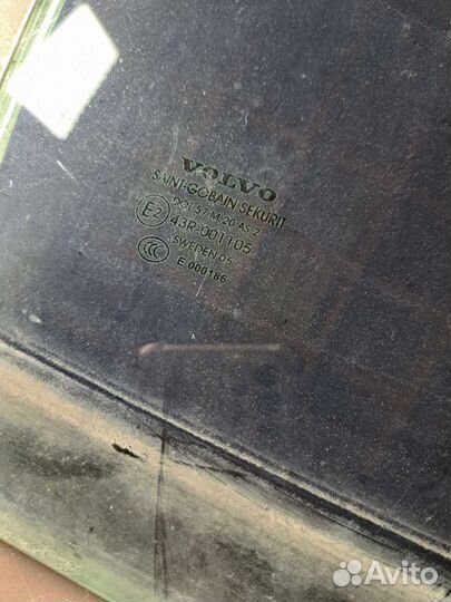 Стекло двери задний Volvo S80