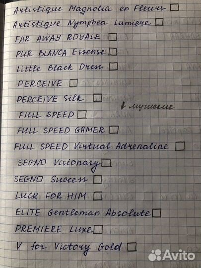 Набор пробных образцов avon