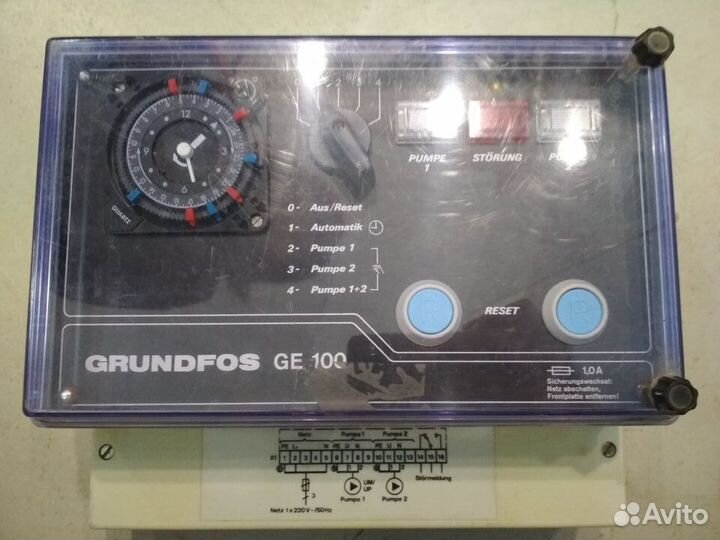 Частотник Unipump, блок настройки Grundfos