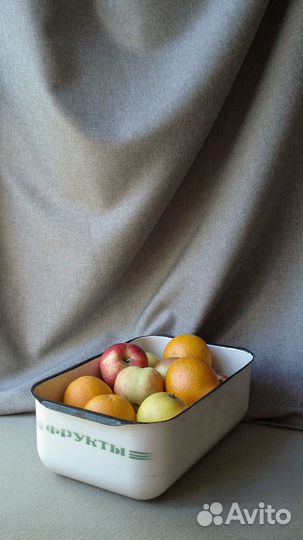 Эмалированный лоток Фрукты ЗИЛ СССР