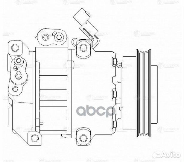 Компрессор кондиц. для а/м KIA Rio II (05) (lcac