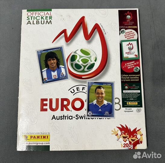 Альбом зап. 100% panini Чемпионат Европы 2008