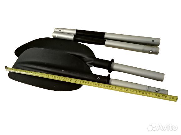 Весло для пакрафта 4-х секционное асимметричное