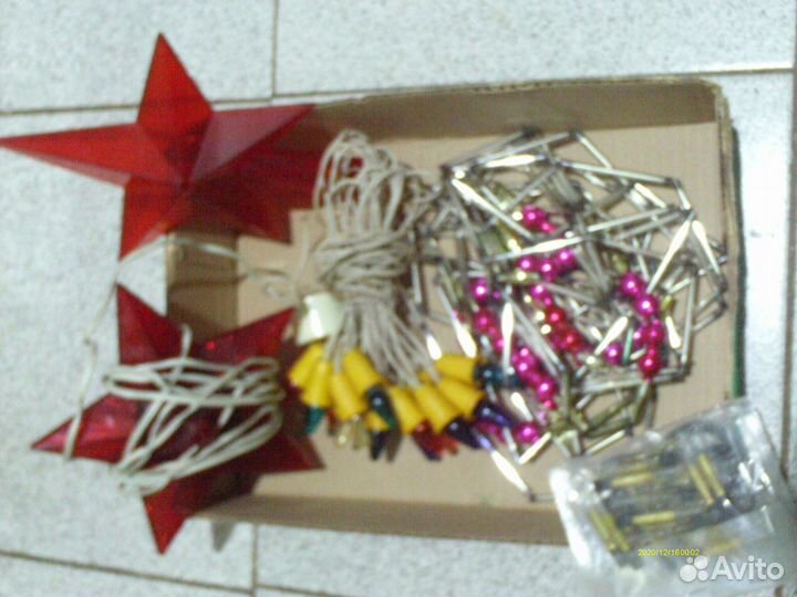 Новогодние ёлочные стекл. украшения СССР 46+50 шт