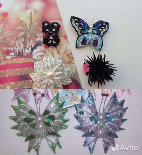 Брошь ручной работы, хендмейд