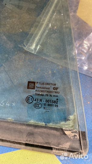 Стекло двери задней правой (форточка) Opel Astra H
