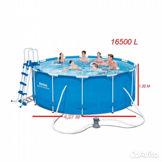 5612U BestWay Каркасный бассейн 427х132 см