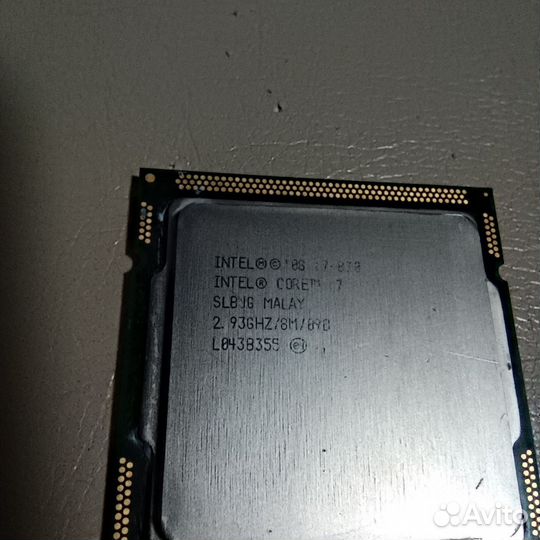 Процессор Intel Core i7 870