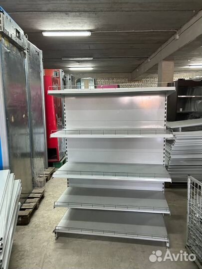 Стеллаж торговый островной б/у 10 полок