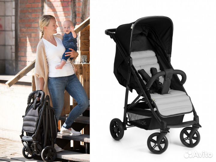 Прогулочная коляска Hauck Rapid 4 caviar/silver