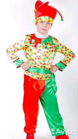 Петрушка прокат костюм новогодний