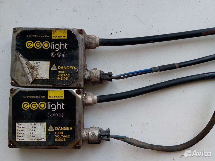 Блоки розжига ego light 35w