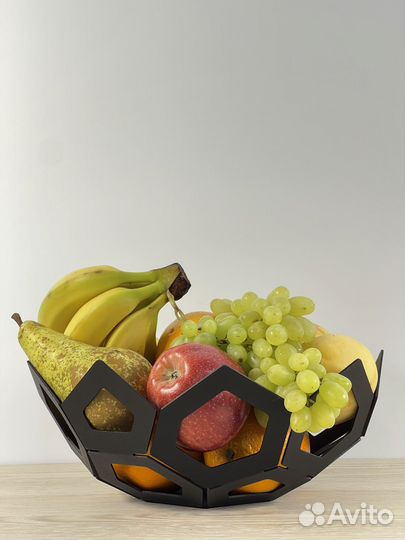 Ваза для фруктов металлическая