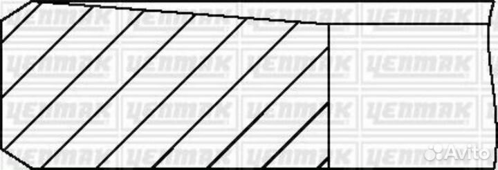 Yenmak 9109568000 89,00 mm. Кольца поршневые ком-т yenmak 9109568000