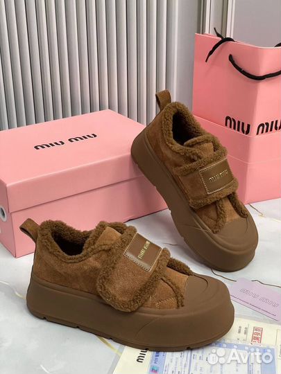 Кеды женские зимние Miu Miu