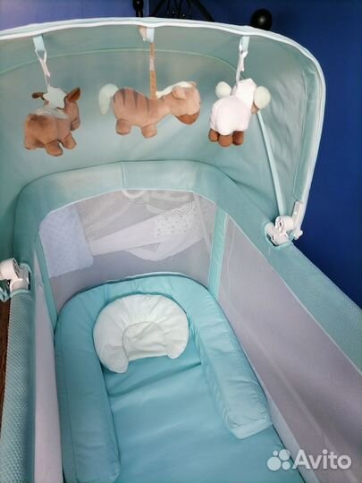 Колыбель-манеж Simplicity 4030 Auto Голубой