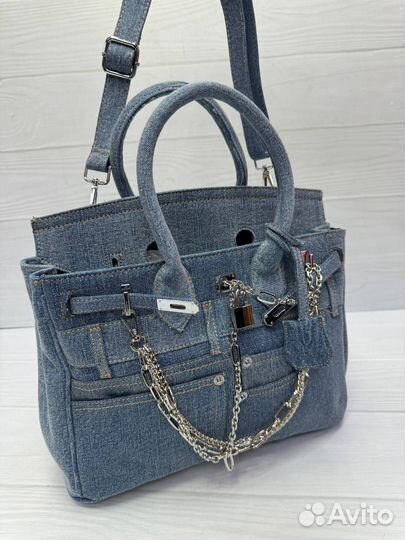 Сумка джинсовая