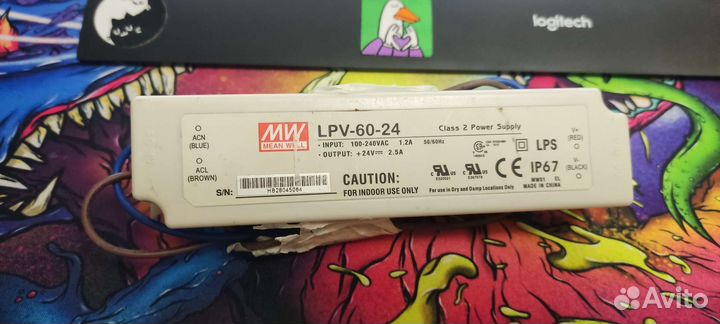 LPV-60-24 блок питания для светодиодного освещения