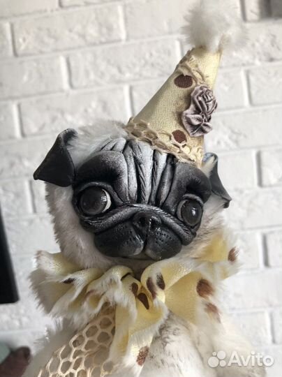 Мопс ручной работы