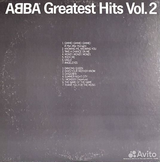 Disco:Abba – Greatest Hits Vol. 2 1979 JPN NM