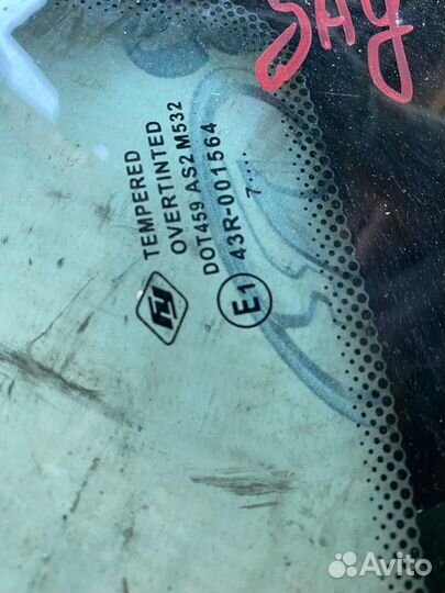 Стекло боковое заднее Лада Калина