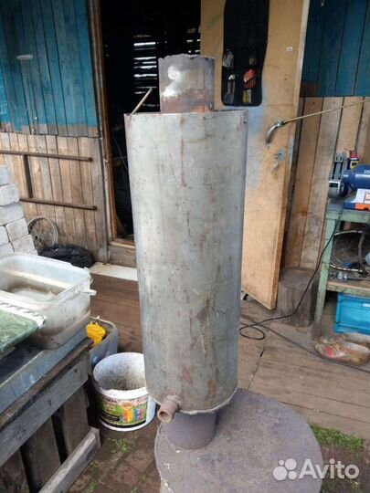 Печь в баню, Можно под казан