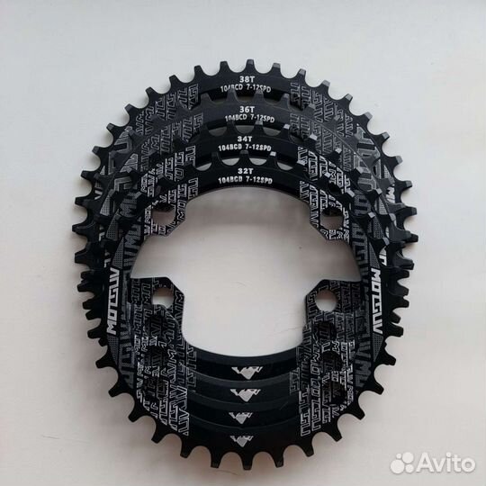 Передние звезды на 32, 34, 36, 38 зубов