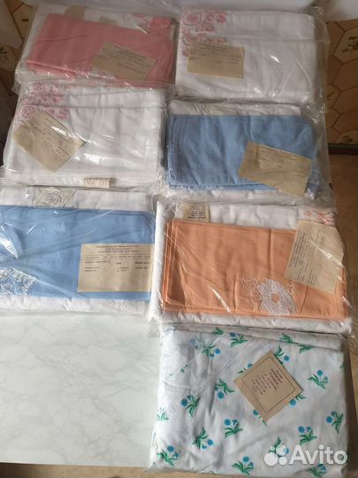 Постельное бельё с вышивкой СССР