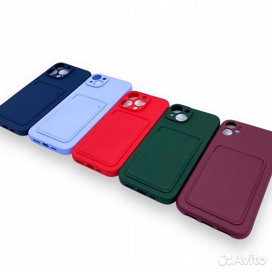 Чехлы силиконовые Card Case с Карманом для карты