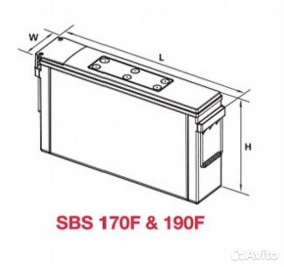 Герметизированный аккумулятор PоwerSafe SBS 170F