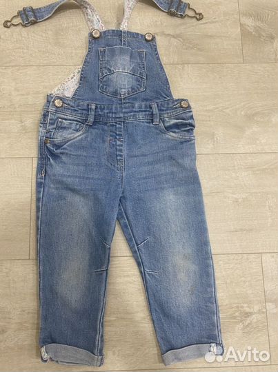 Джинсовый комбинезон 92