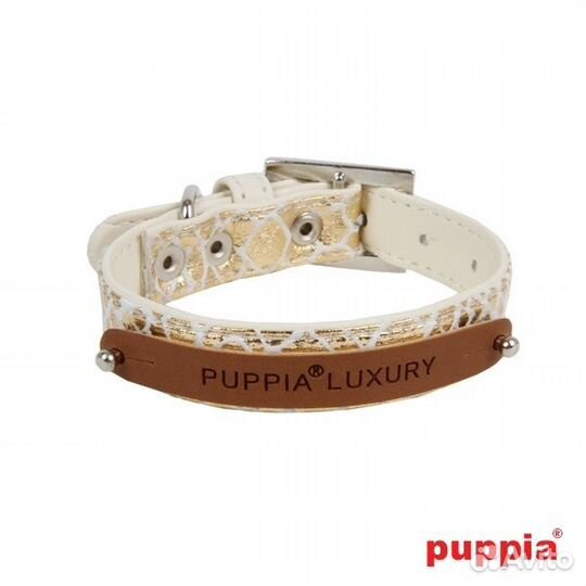 Puppia ошейник из искуственной кожи с анималистиче