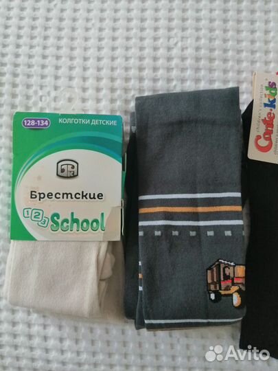 Колготки детские новые р. 128-134