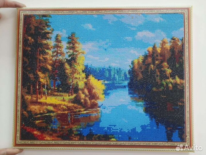 Картина алмазная вышивка готовая. 