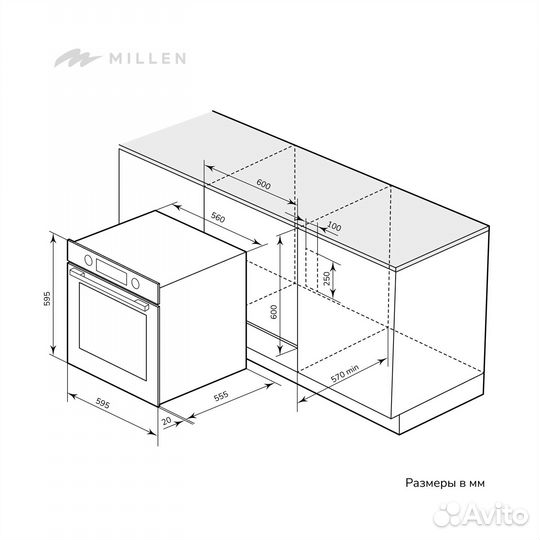 Духовой шкаф Millen Meo 603 BL