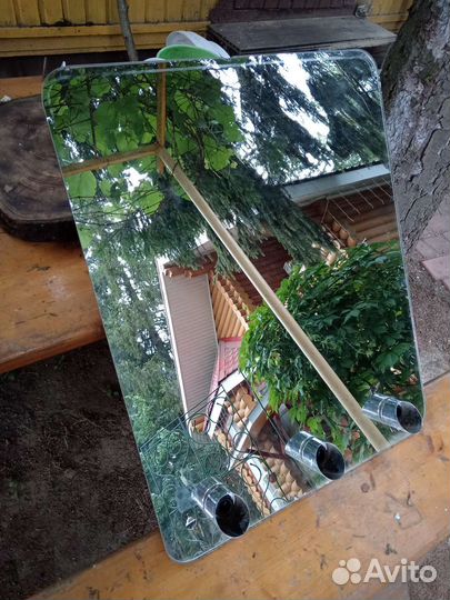 Гримерное зеркало с лампочками бу