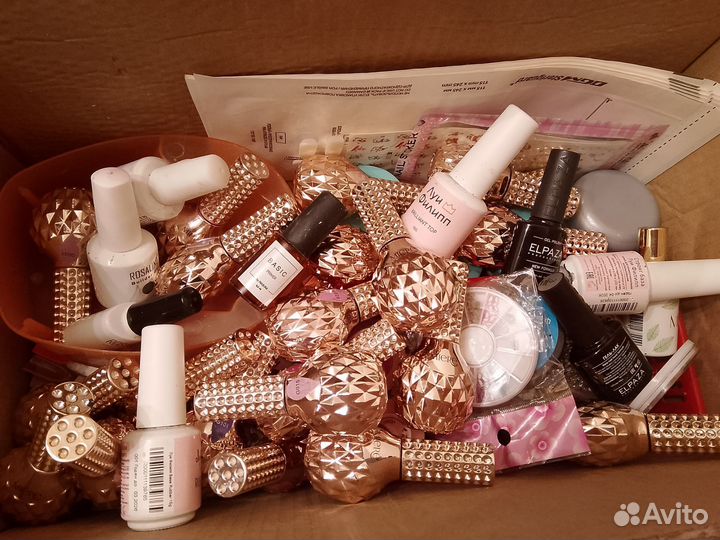 Гель лак, базы, топ, дизайны коробкой