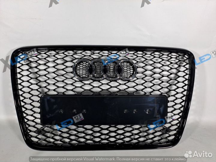 Решетка радиатора Audi q7 4l rsq7 чёрная