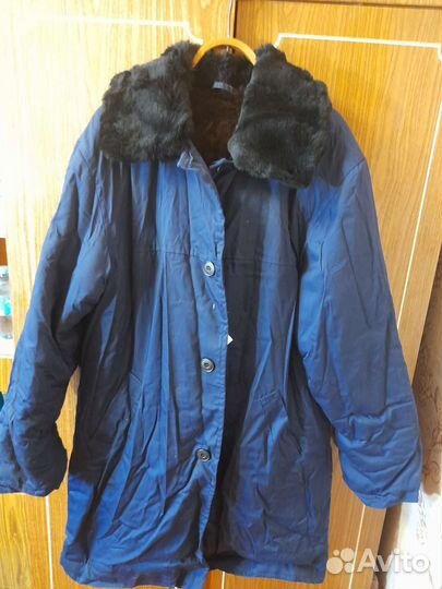 Тулуп -полупальто овчина р.56 спецодежда