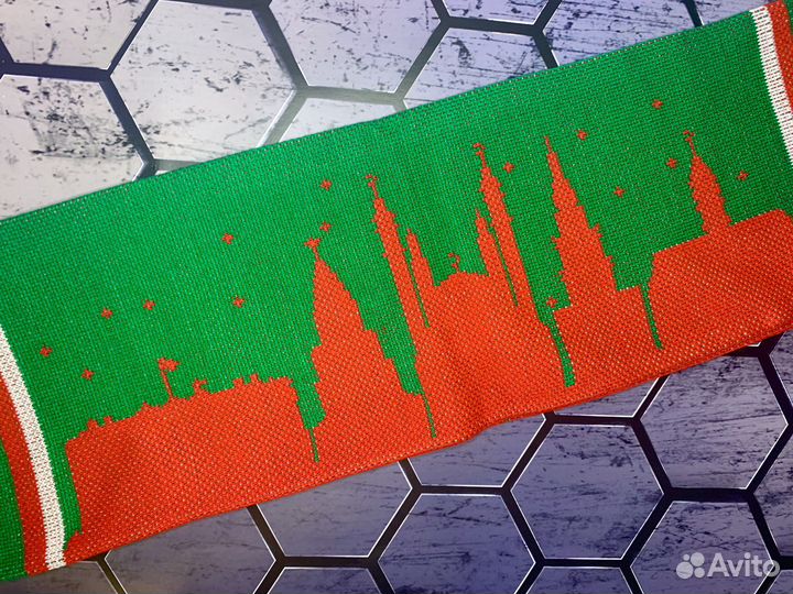 Шарф ак барс в подарок шапка атрибутика болельщика