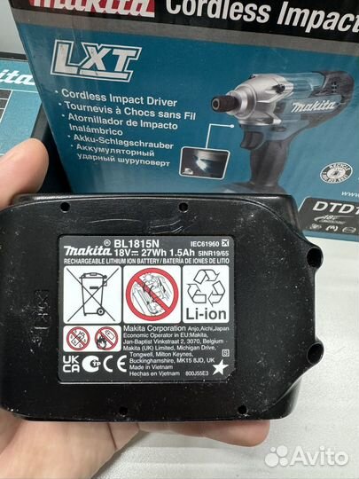 Ударный шуруповерт Makita LXT DTD156Z