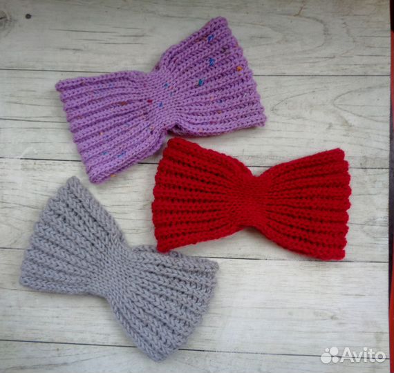 Повязка на голову вязаная