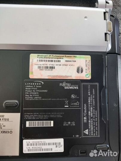 Ноутбук Fujitsu siemens p series на запчасти