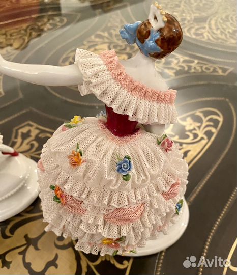 Статуэтка, кружевной фарфор, Германия, Volkstedt