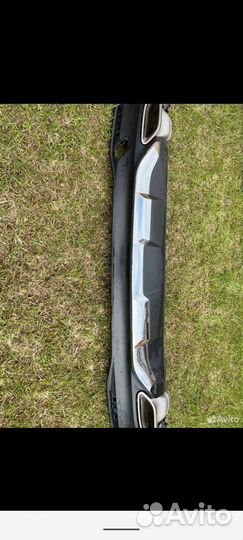 Диффузор на задний бампер мерседес GLE 166