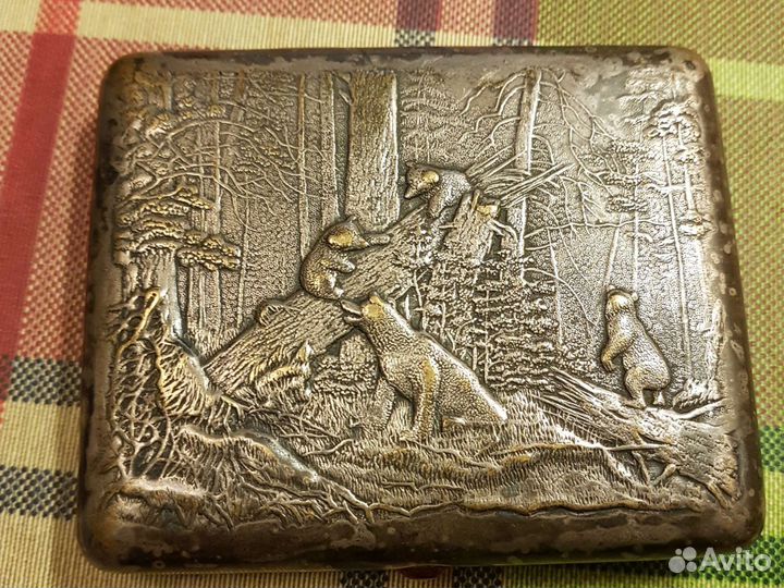 Портсигар СССР мишки