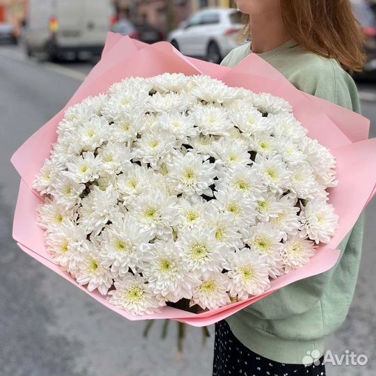 Букет из кустовых хризантем