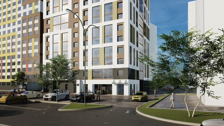 3-к. квартира, 61,3 м², 2/15 эт.