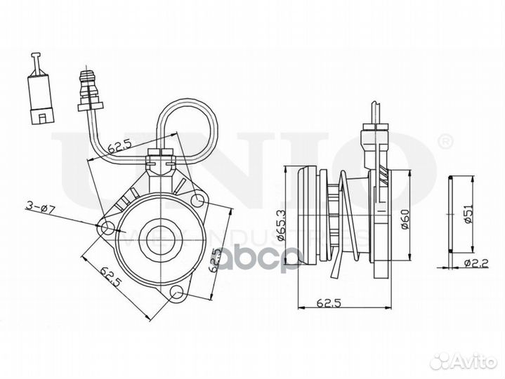 Подшипник выжимной, гидравлический CLT-30034 unio