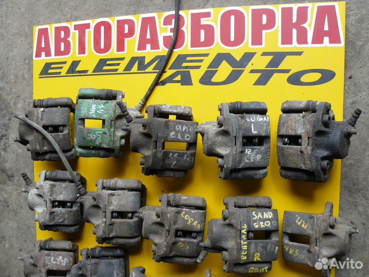 Суппорт передний тормозной Renault Logan Sandero